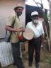 The drum ceremony; MC Karl and 85 year old maroon.